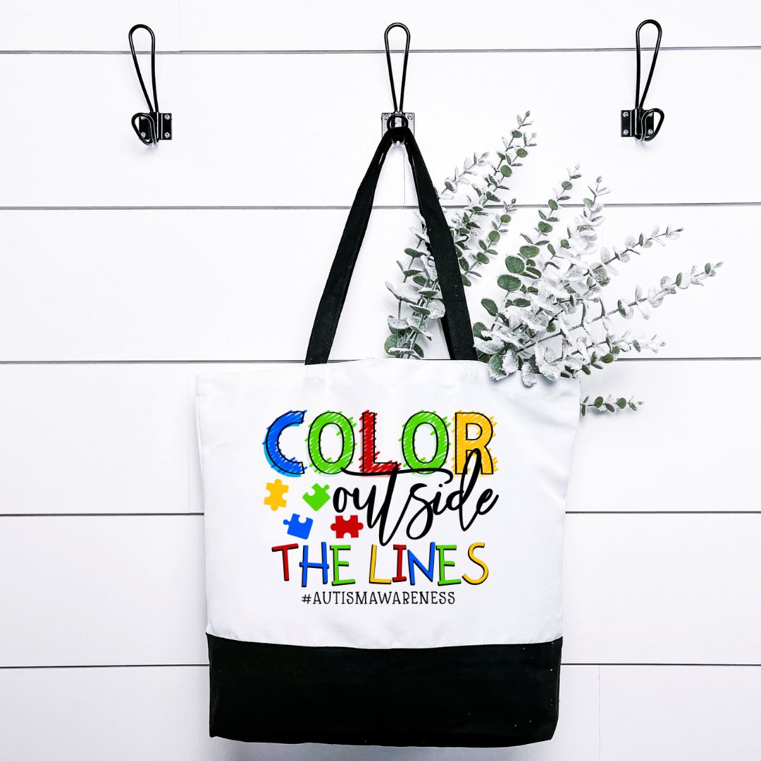 Color Outside The Lines Tote Bag Harlow Boutique Official Online Store