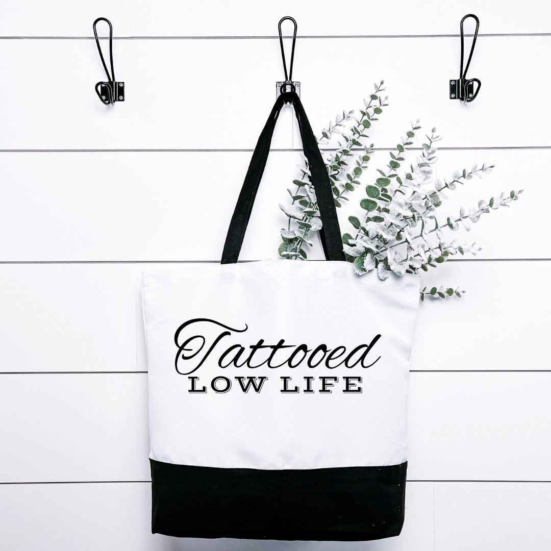 Tattooed Low Life Tote Bag Harlow Boutique Official Online Store