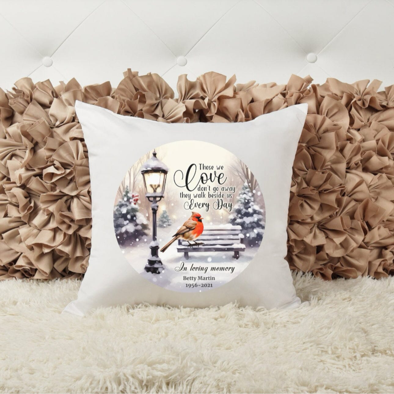 CARDINAL MEMORIAL PILLOW Pillow Harlow Boutique Official Online Store