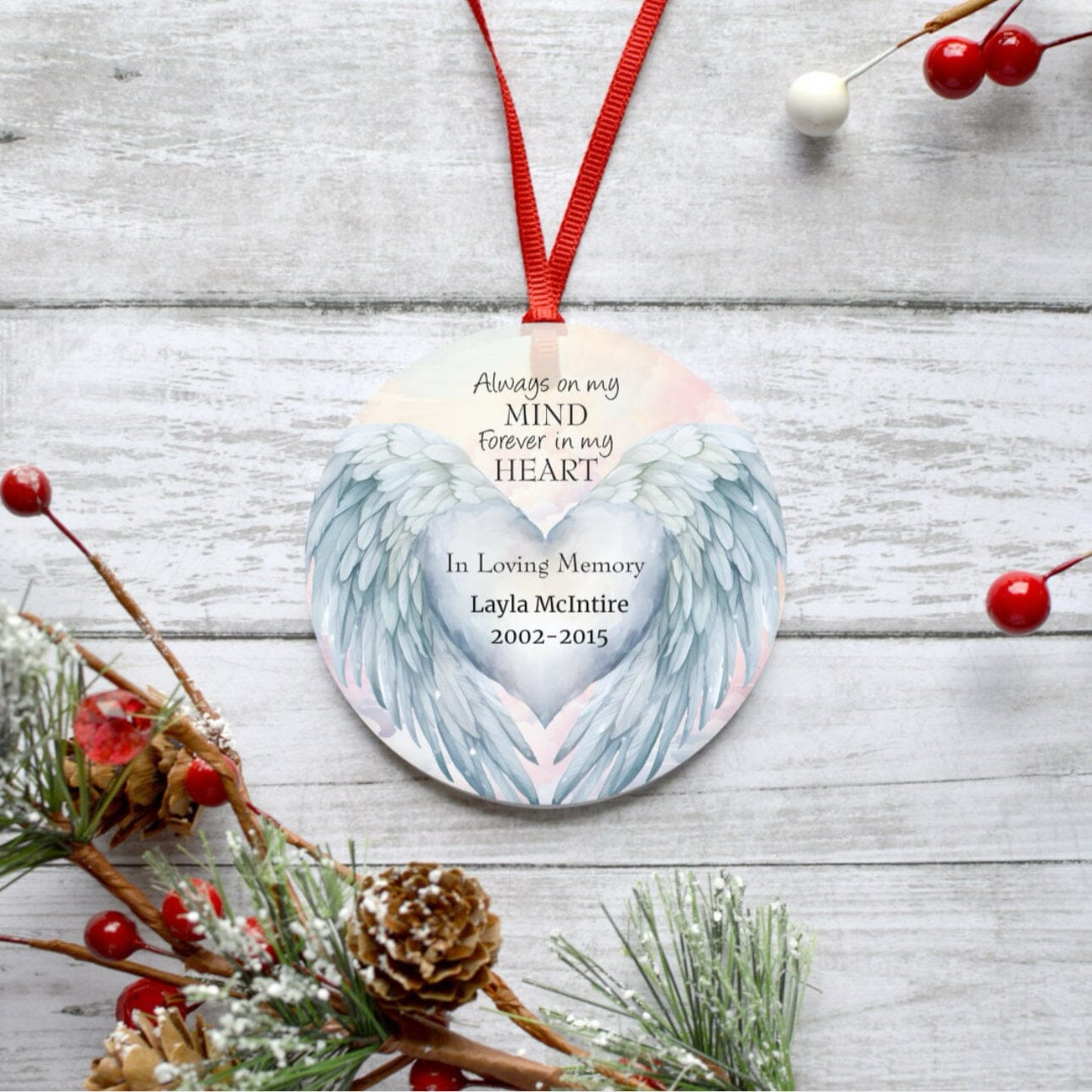 MEMORIAL ANGEL WINGS ORNAMENT Ornament Harlow Boutique Official Online Store