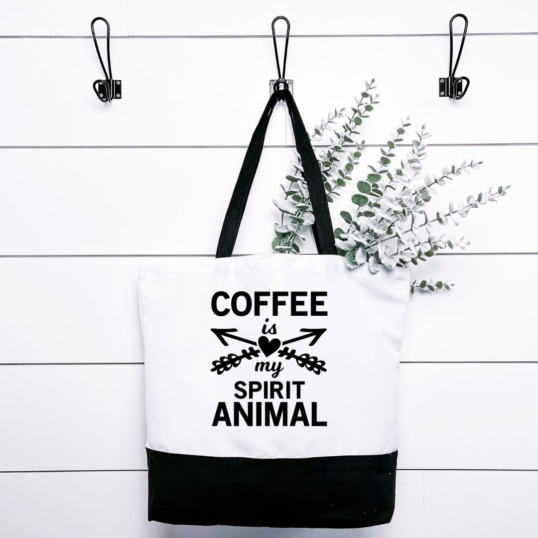 Coffee Is My Spirit Animal Tote Bag Harlow Boutique Official Online Store