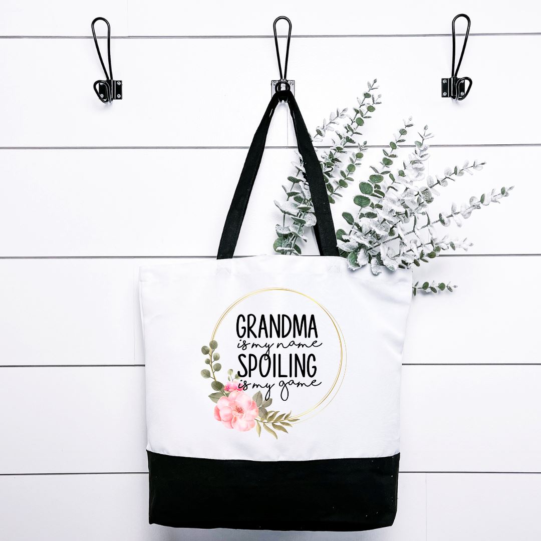 Grandma Is My Name And Spoiling Is My Game Tote Bag Harlow Boutique Official Online Store
