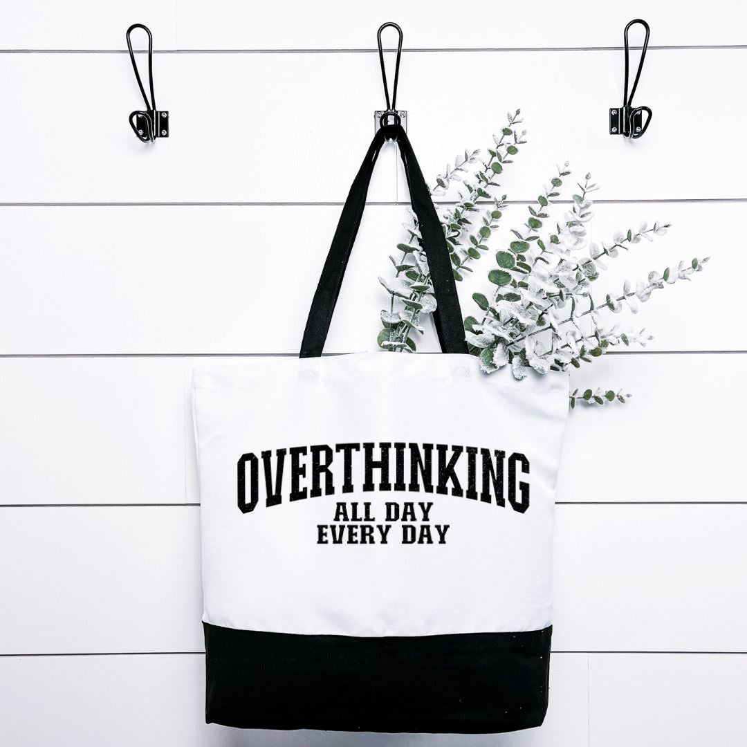 Overthinking All Day Every Day Tote Bag Harlow Boutique Official Online Store
