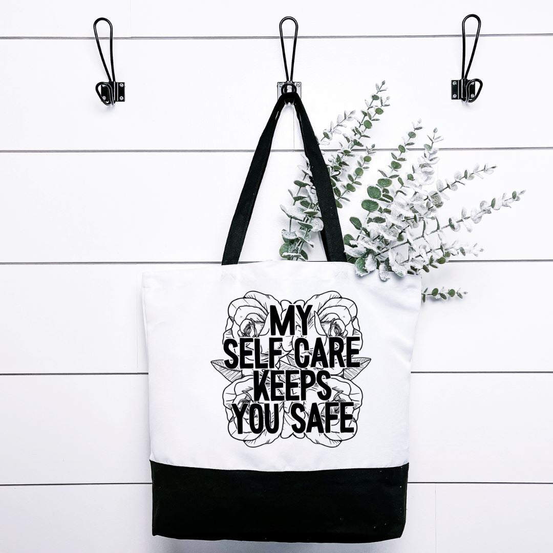 My Self Care Keeps You Safe Tote Bag Harlow Boutique Official Online Store