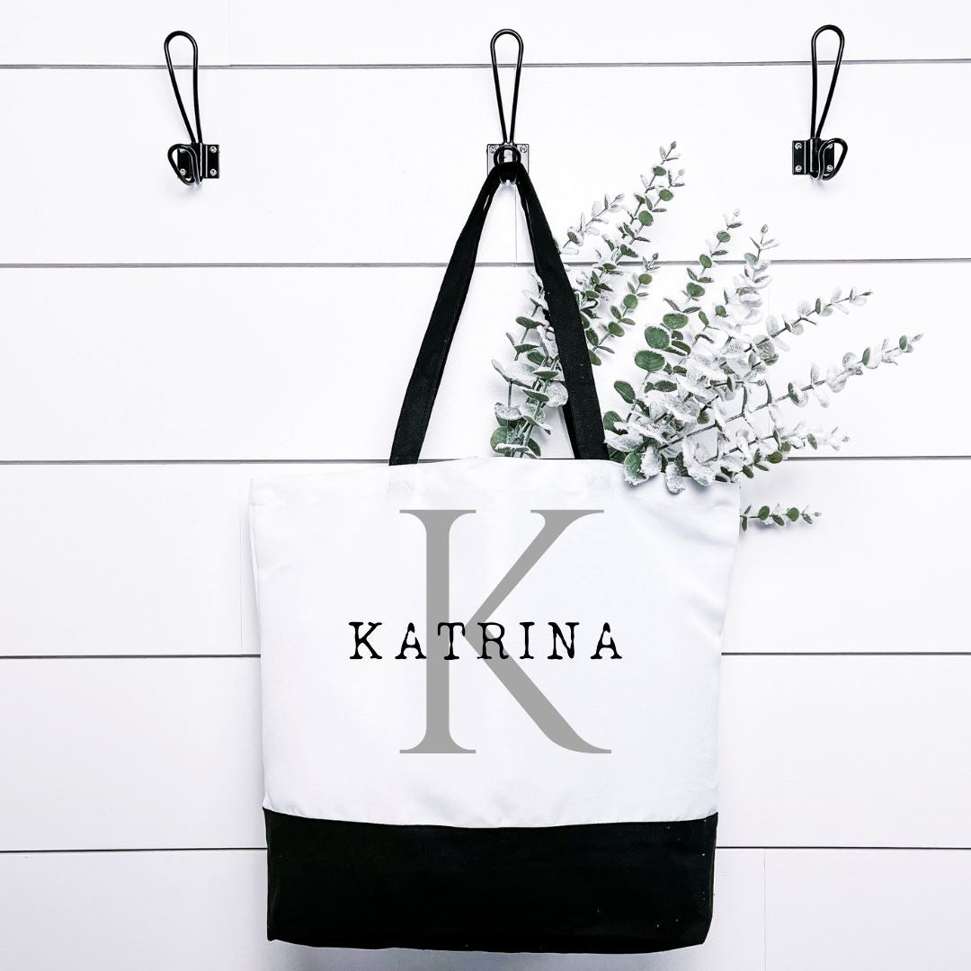 Monogrammed Tote Bag Harlow Boutique Official Online Store
