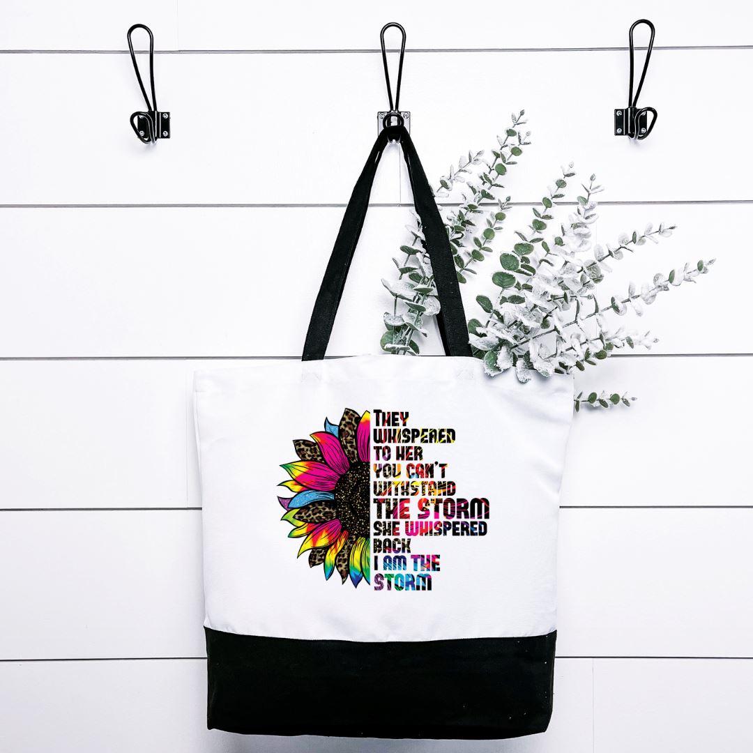 They Whispered To Her You Cant Withstand The Storm Tote Bag Harlow Boutique Official Online Store