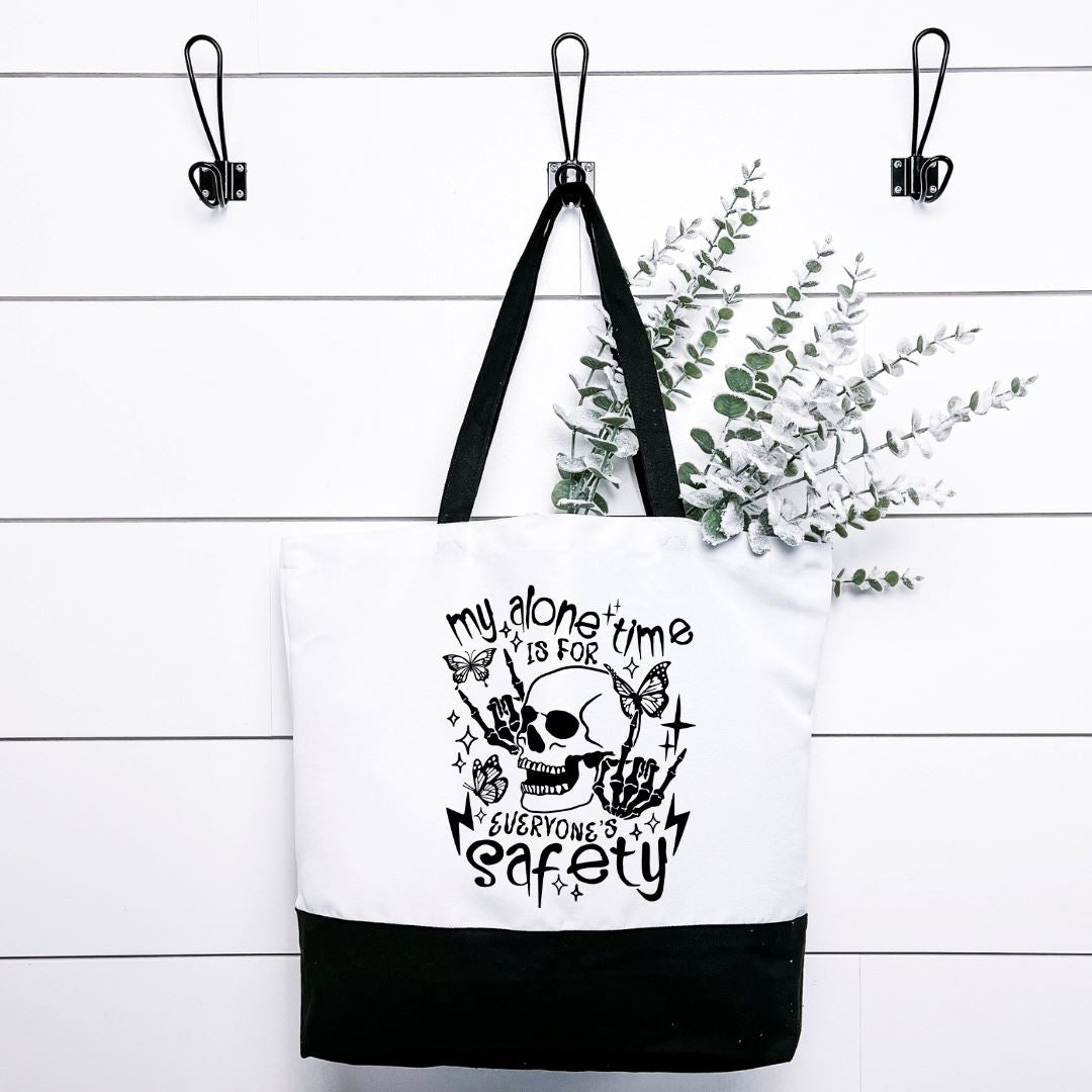 My Alone Time Is For Everyones Safety Tote Bag Harlow Boutique Official Online Store
