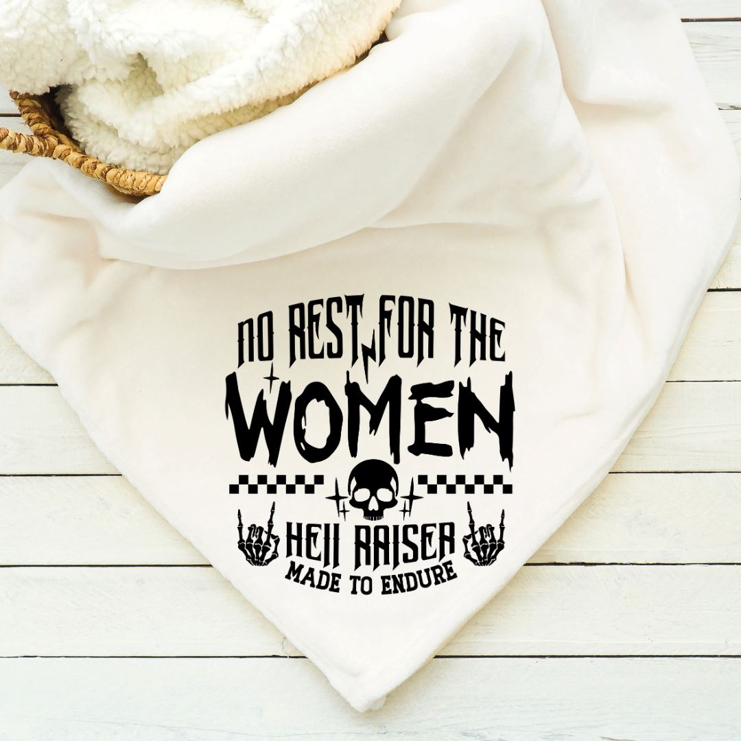 No Rest For Women Hell Raiser Blanket Blankets Harlow Boutique Official Online Store