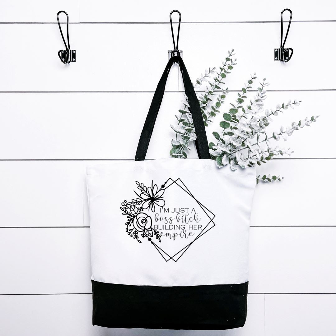 Im Just A Boss Bitch Building Her Empire Tote Bag Harlow Boutique Official Online Store