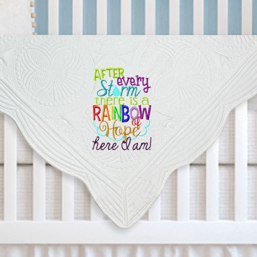 After Every Storm There Is A Rainbow Of Hope Here I Am Quilt Heirloom Quilt Harlow Boutique Official Online Store