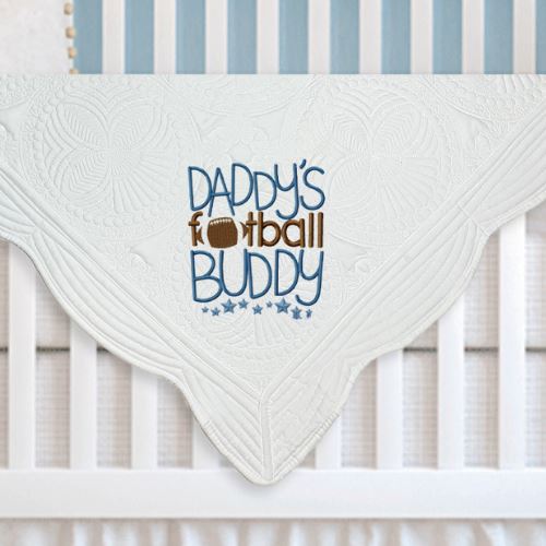 Daddys Football Buddy Quilt Heirloom Quilt Harlow Boutique Official Online Store