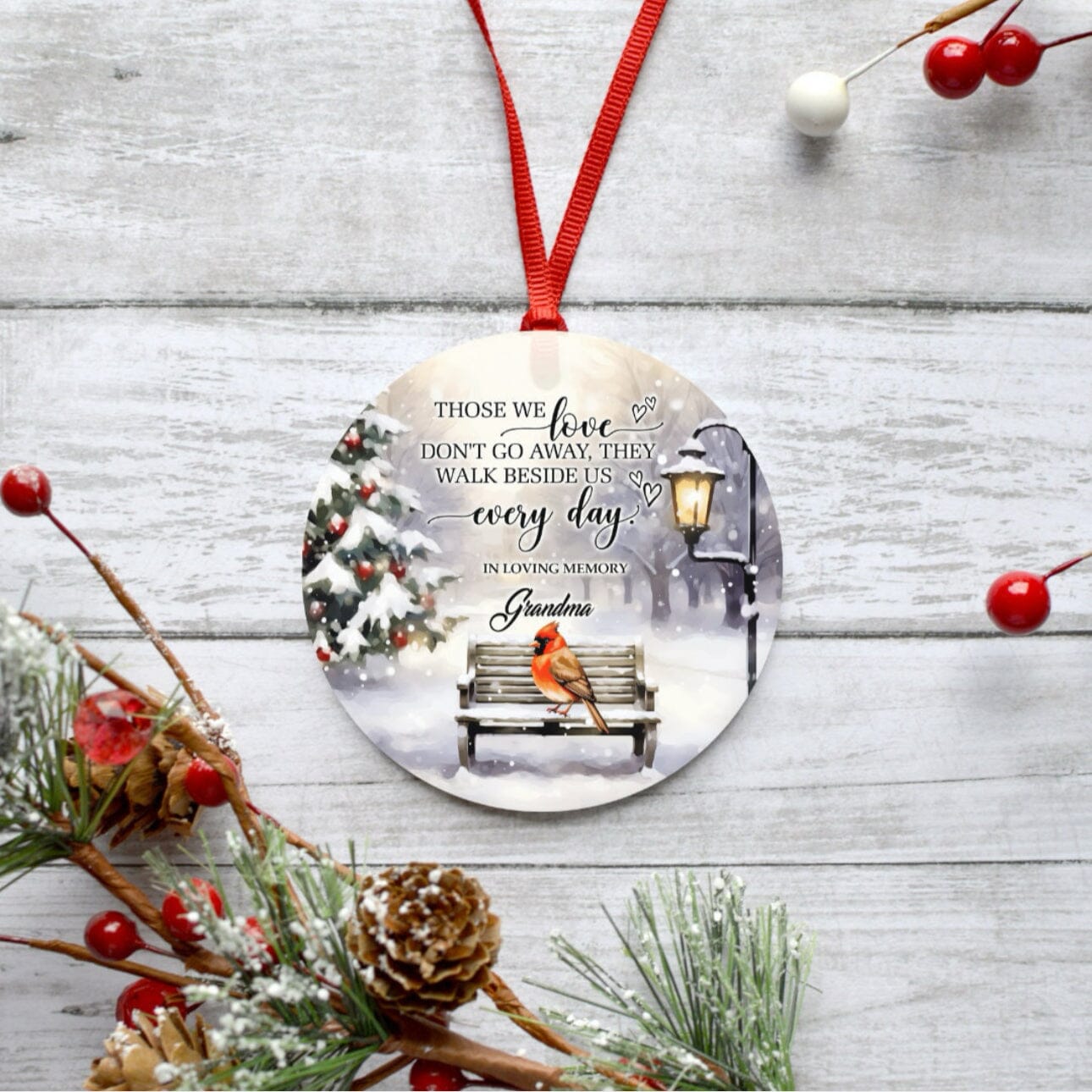 GRANDMA CARDINAL MEMORIAL ORNAMENT Ornament Harlow Boutique Official Online Store