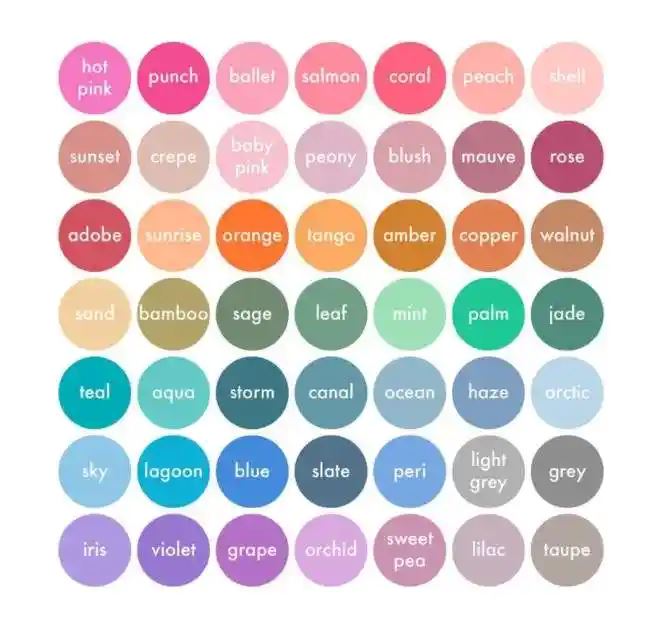 Available Colors