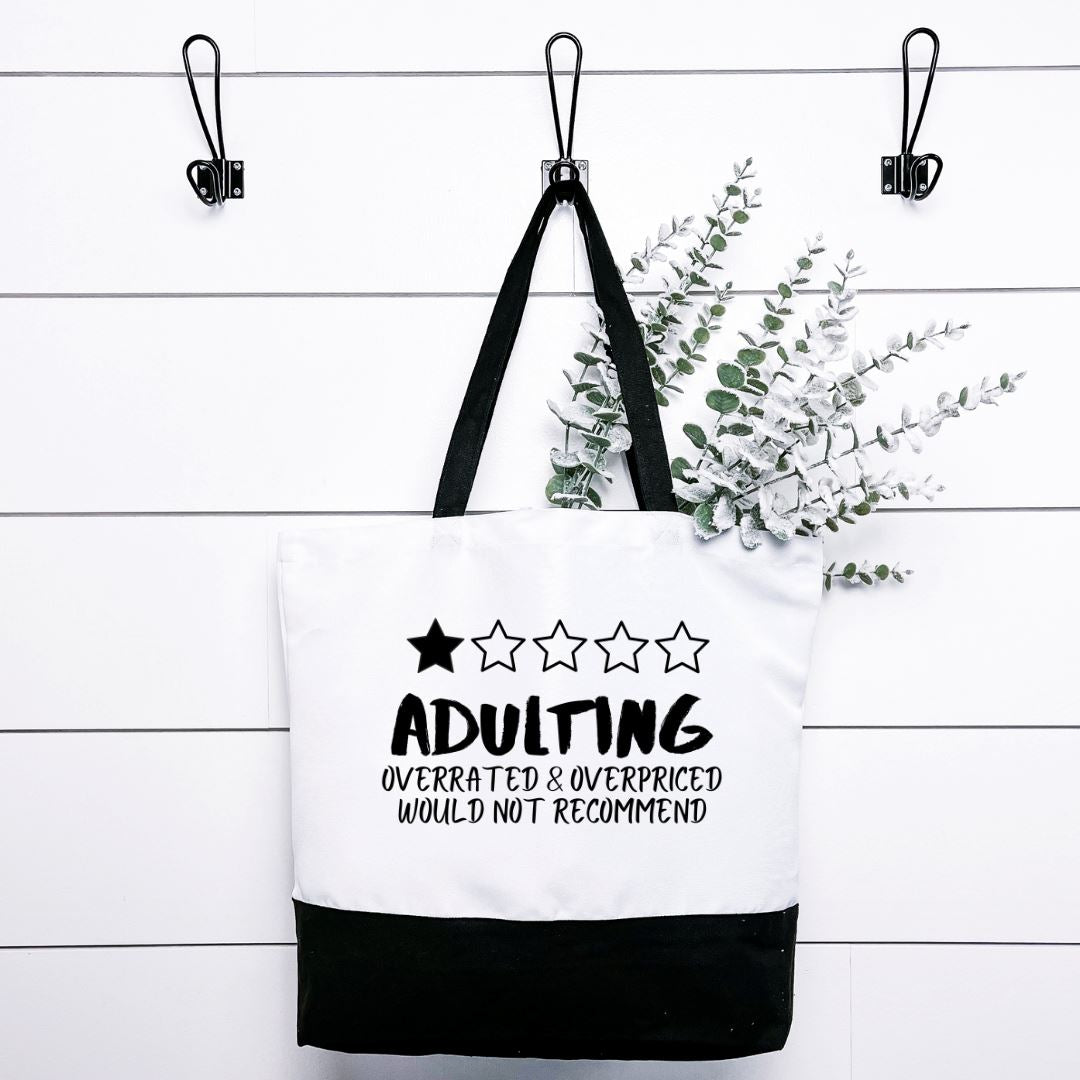ADULTING One Star Tote Bag Harlow Boutique Official Online Store