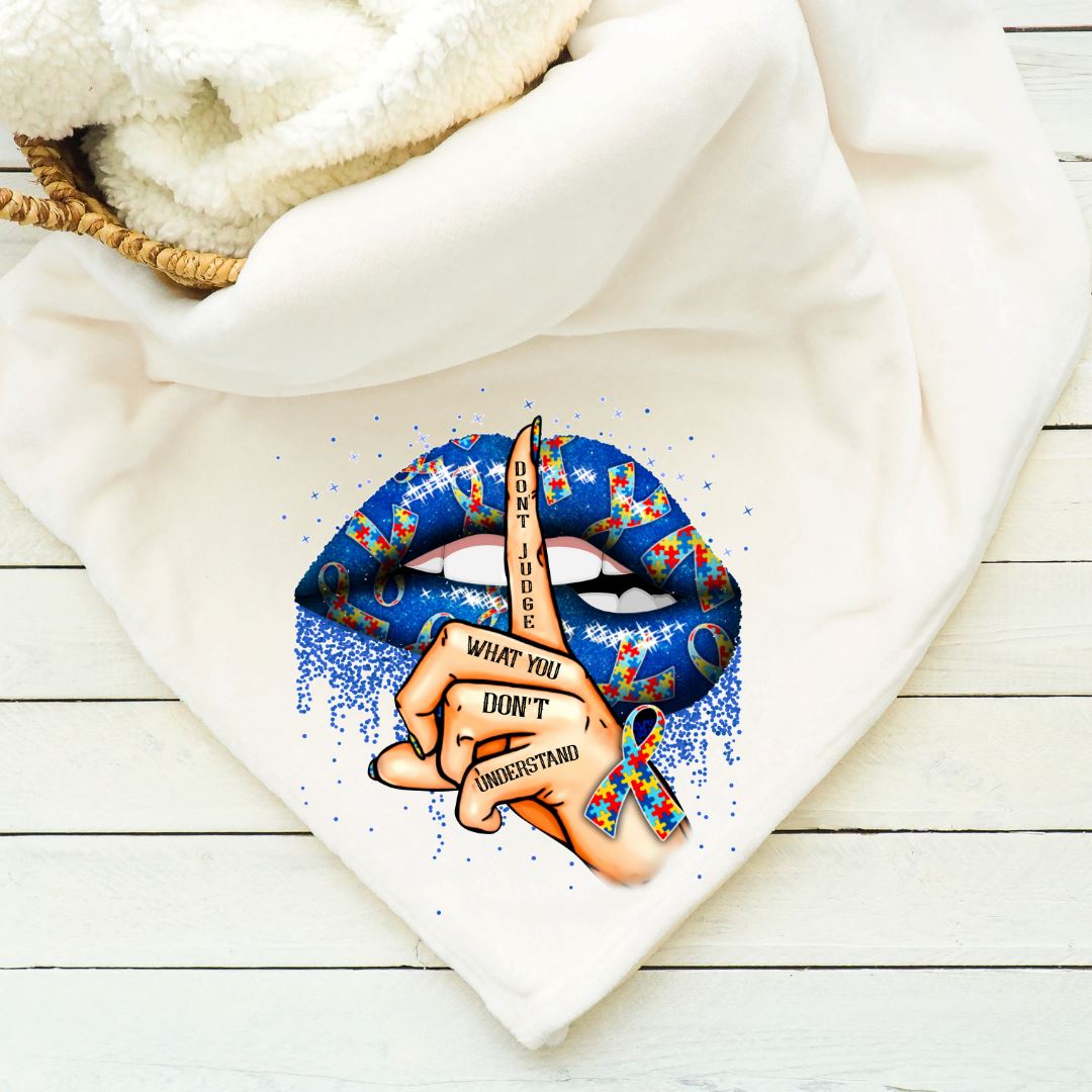 Autism Lips Blanket Blankets Harlow Boutique Official Online Store