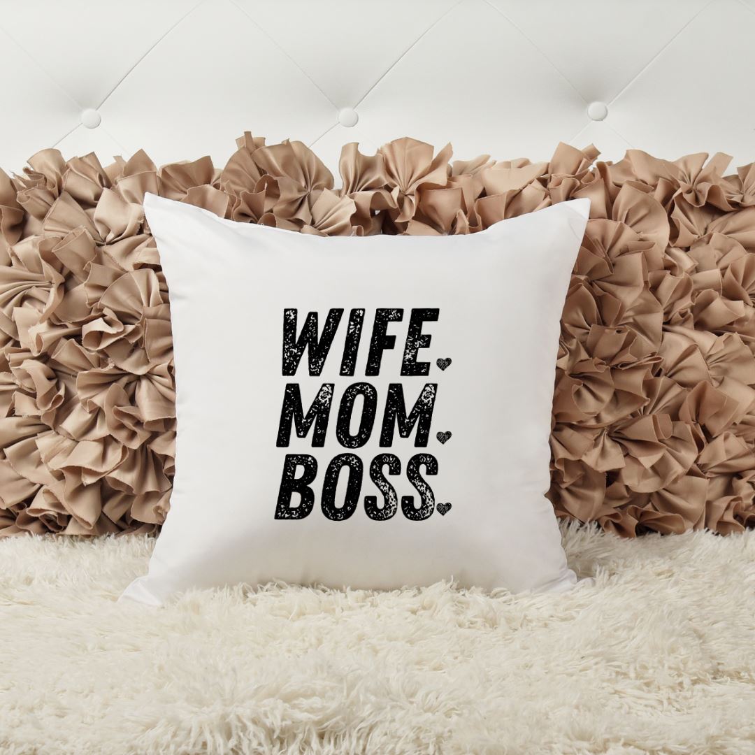 WIFE MOM BOSS PILLOW Harlow Boutique Official Online Store