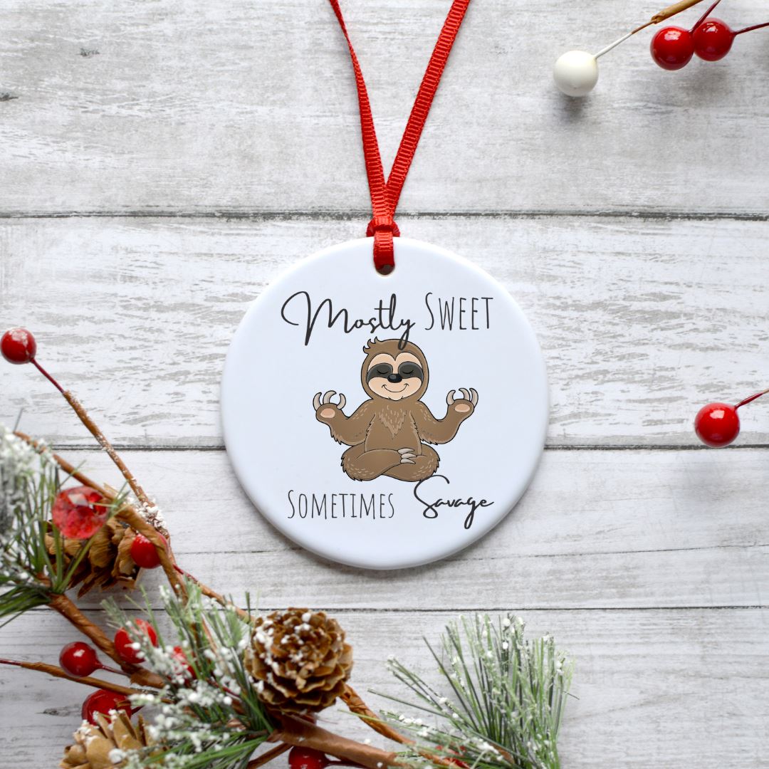 MOSTLY SWEET SOMETIMES SAVAGE ORNAMENT Harlow Boutique Official Online Store