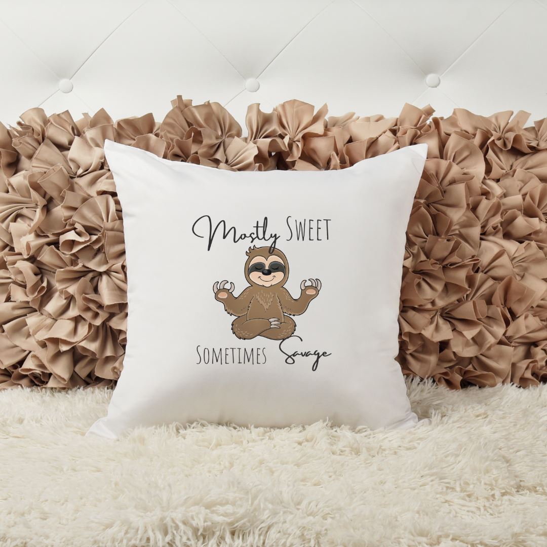 MOSTLY SWEET SOMETIMES SAVAGE PILLOW Harlow Boutique Official Online Store