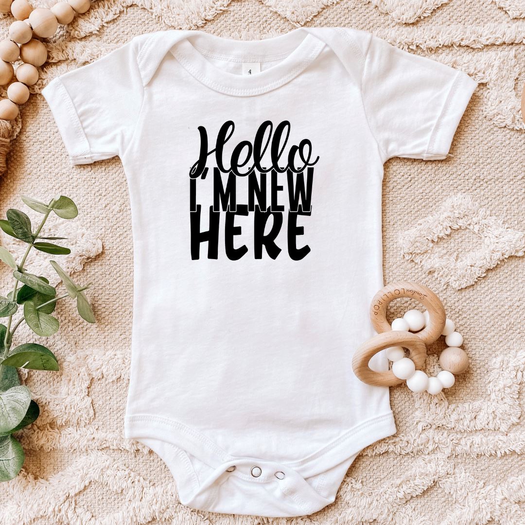Hello Im New Here Baby Bodysuit Harlow Boutique Official Online Store