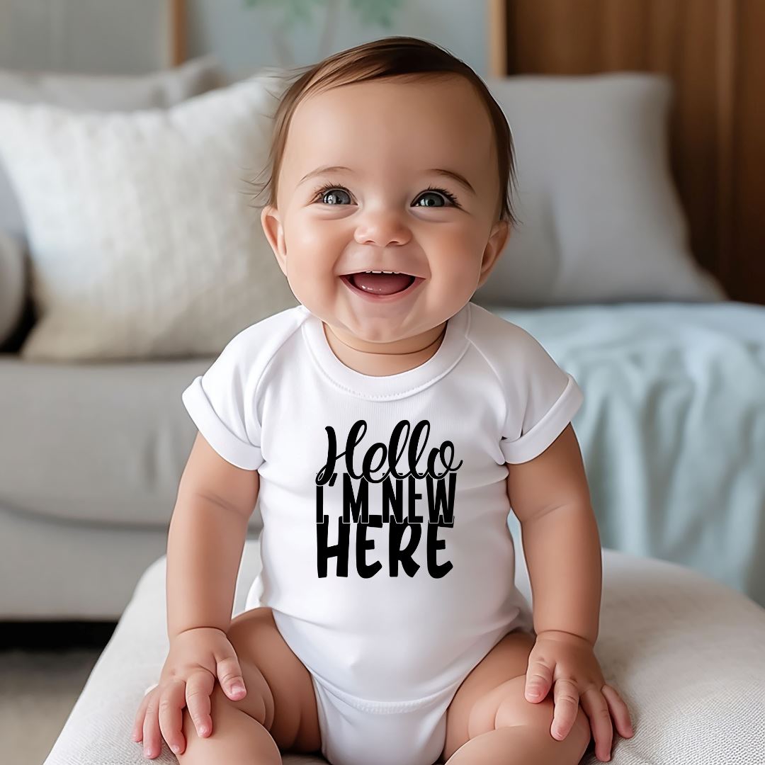 Hello Im New Here Baby Bodysuit Harlow Boutique Official Online Store
