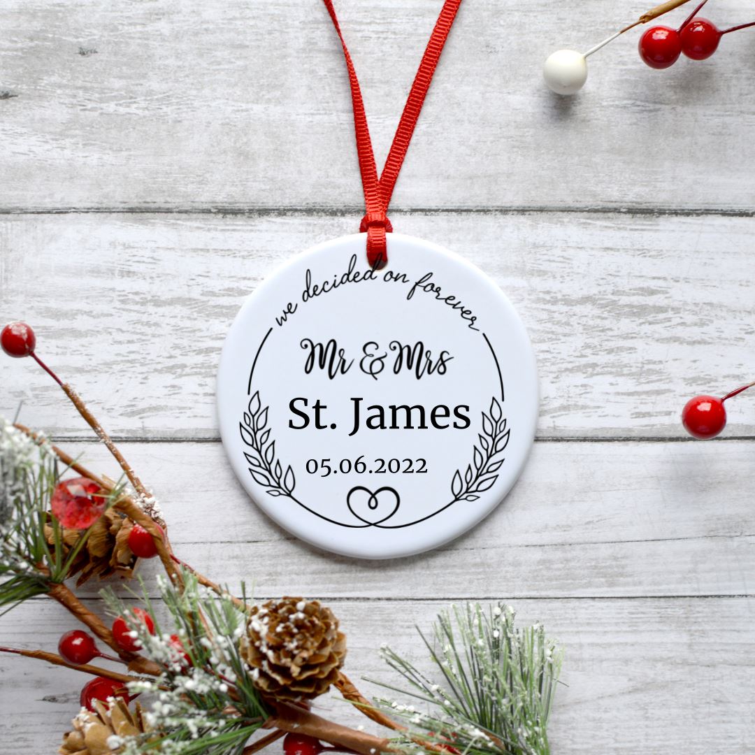 WE DECIDED ON FOREVER ORNAMENT Harlow Boutique Official Online Store