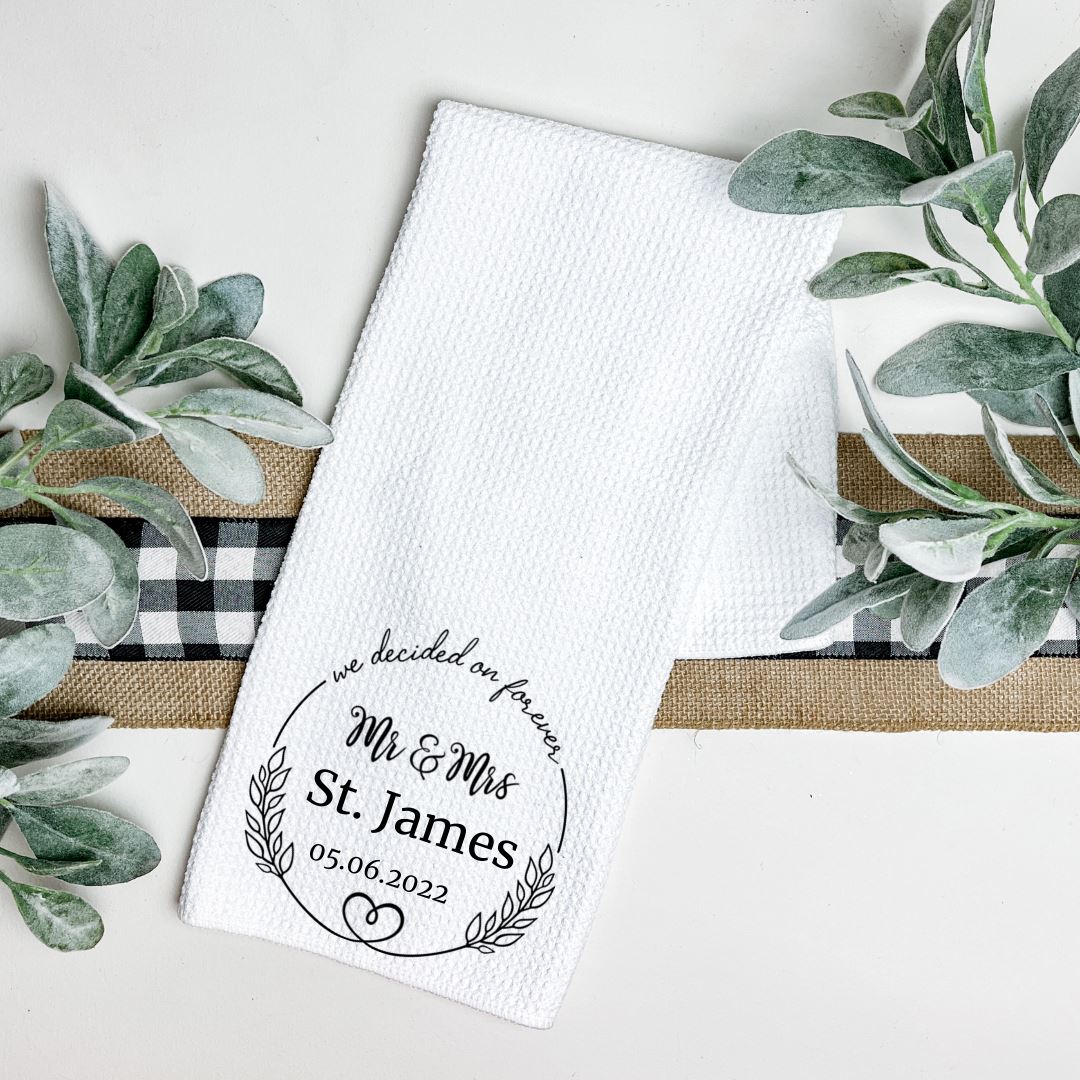 WE DECIDED ON FOREVER TEA TOWEL Harlow Boutique Official Online Store