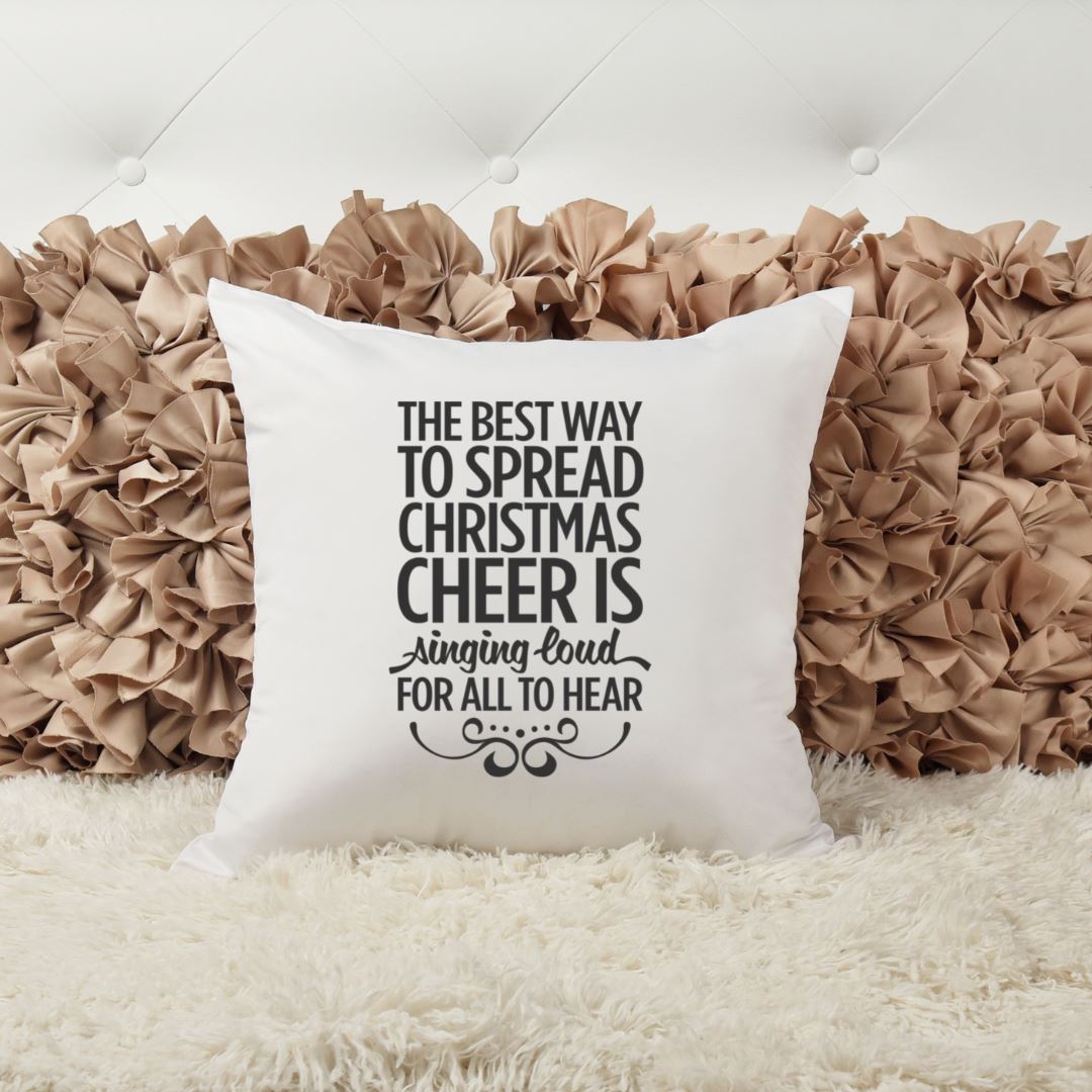 THE BEST WAY TO SPRED CHRISTMAS CHEER PILLOW Harlow Boutique Official Online Store