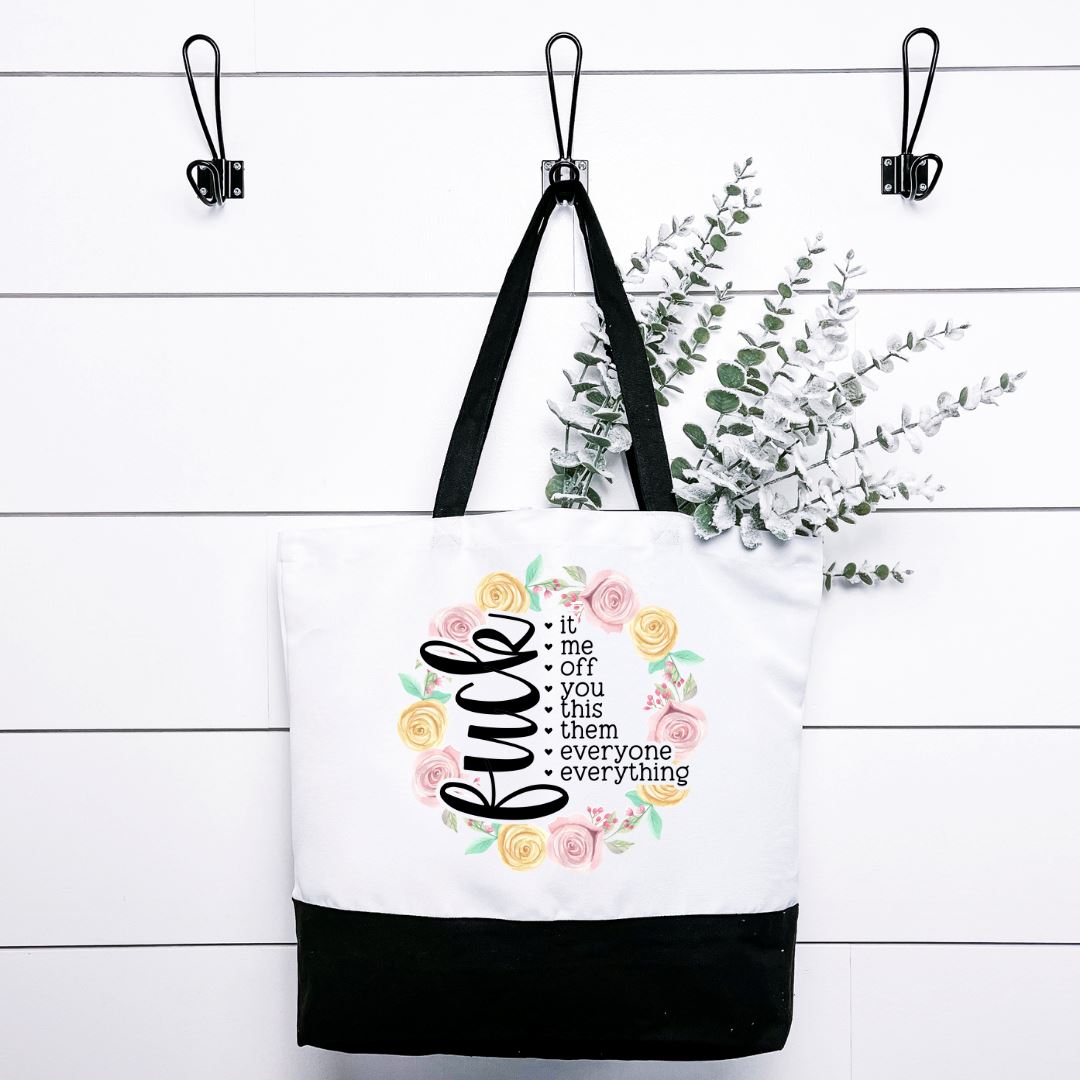 Fuck Everything- Fuck It Tote Bag Harlow Boutique Official Online Store