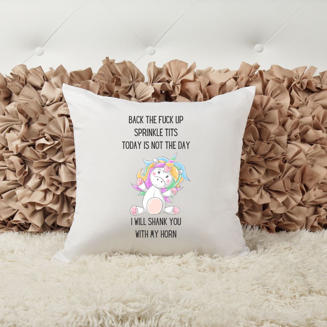 BACK THE FUCK UP SPRINKLE TITS PILLOW Harlow Boutique Official Online Store