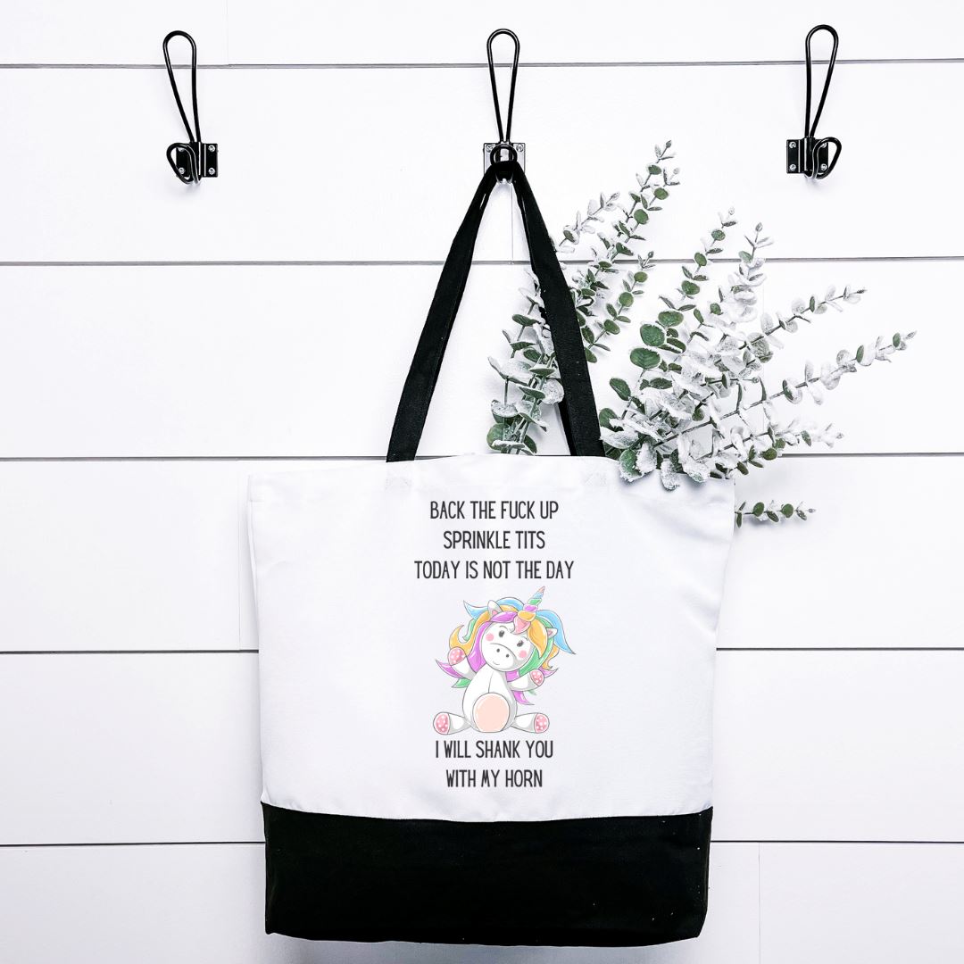 Back Up Sprinkle Tits Today Is Not The Day Tote Bag Harlow Boutique Official Online Store