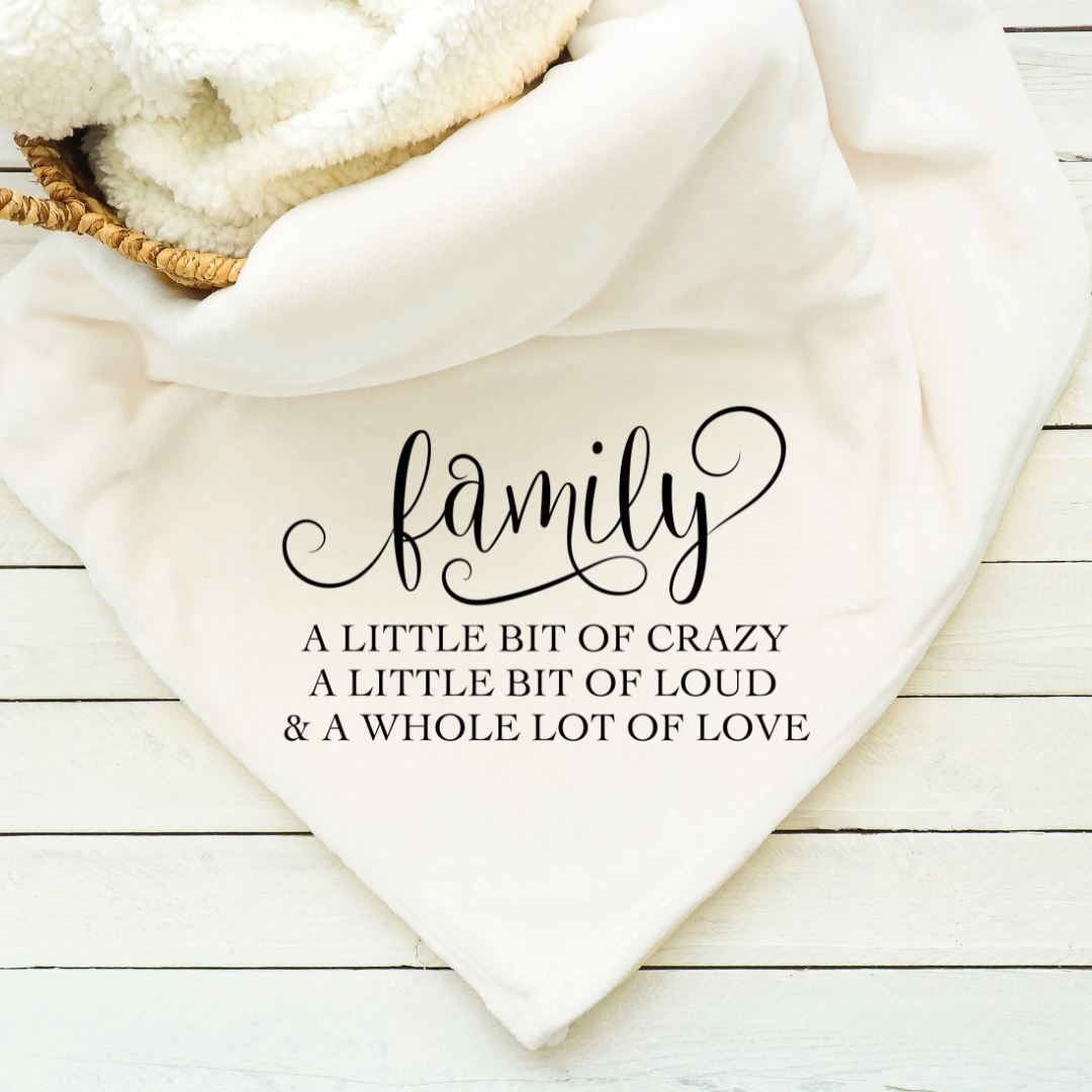Family A Little Bit of Crazy Blanket Blankets Harlow Boutique Official Online Store