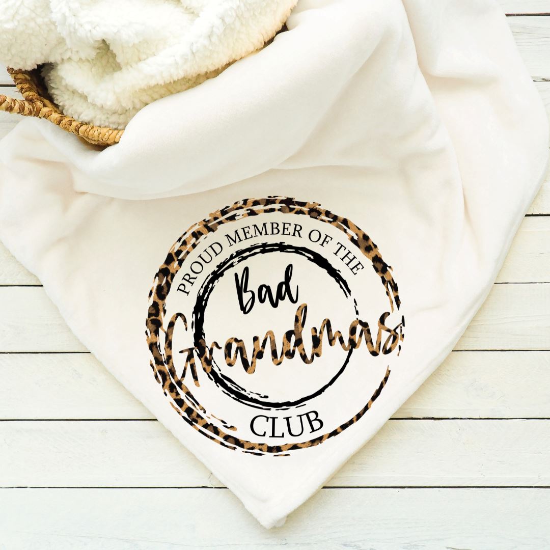 Bad Grandmas Club Blanket Blankets Harlow Boutique Official Online Store