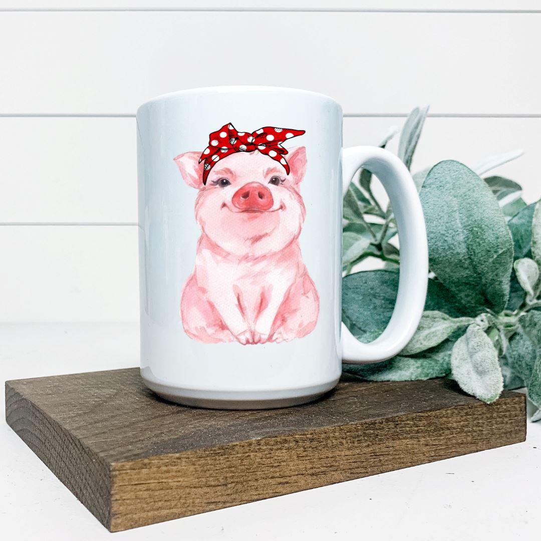 PIG WITH BANDANA MUG Harlow Boutique Official Online Store