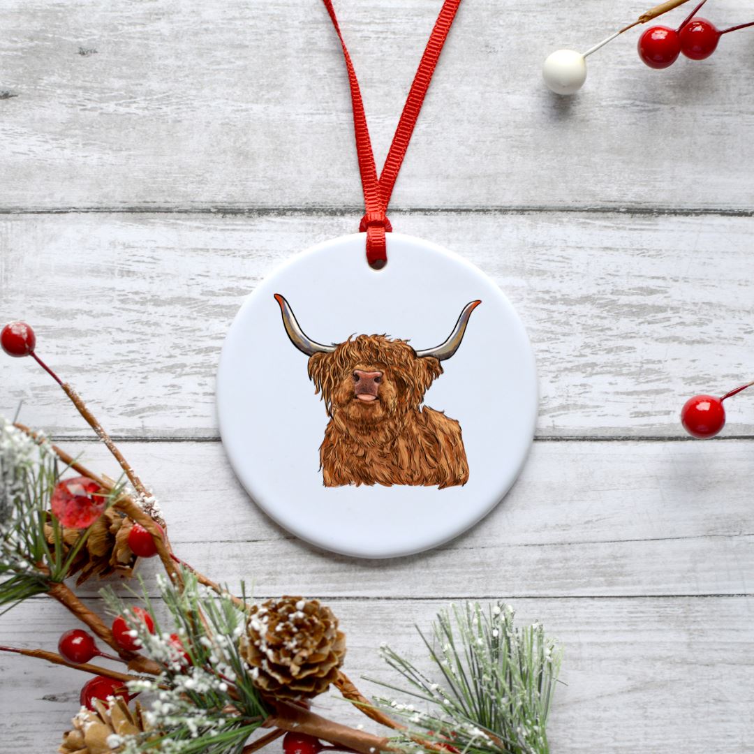 HIGHLAND COW ORNAMENT Harlow Boutique Official Online Store