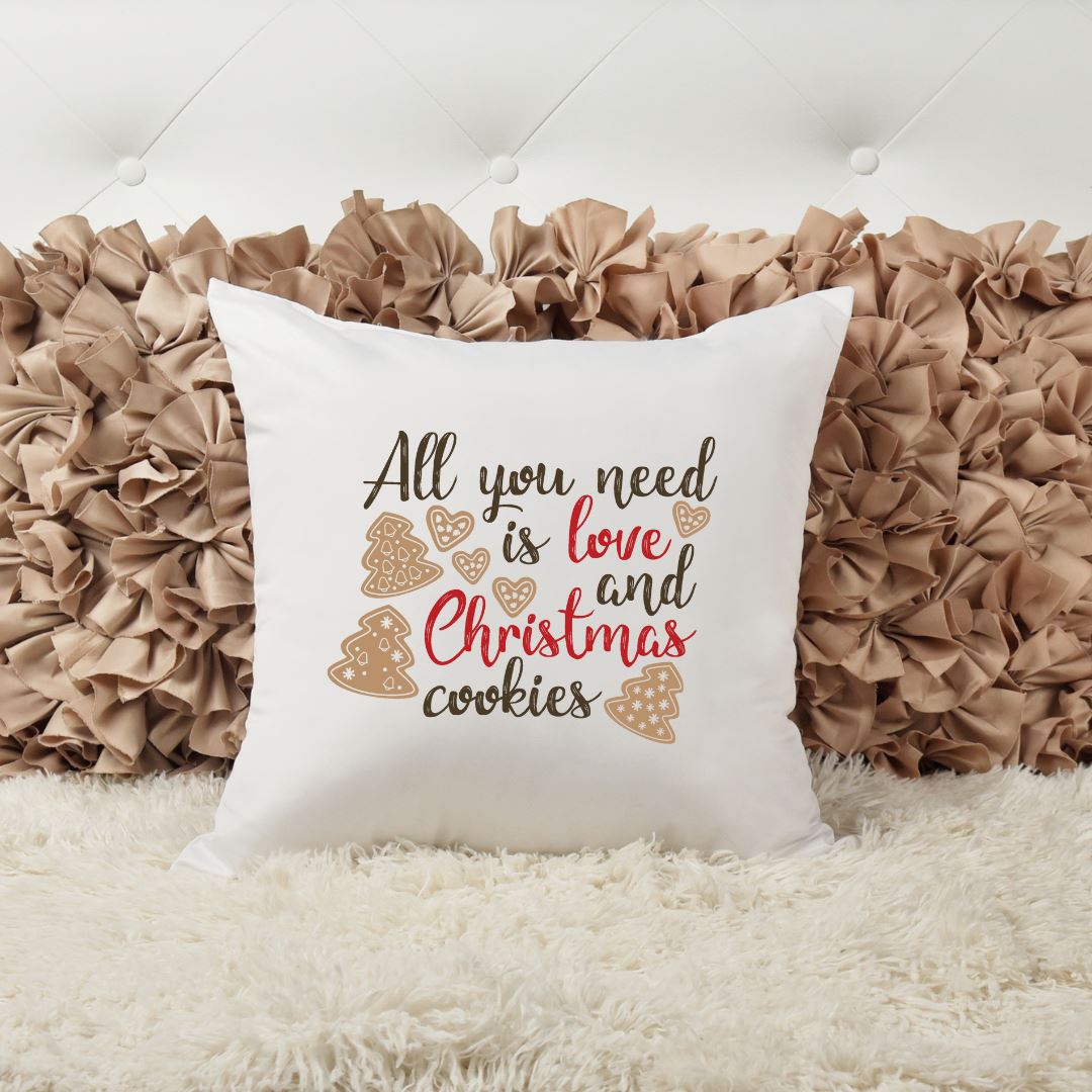 ALL YOU NEED IS LOVE AND CHRISTMAS COOKIES PILLOW Harlow Boutique Official Online Store