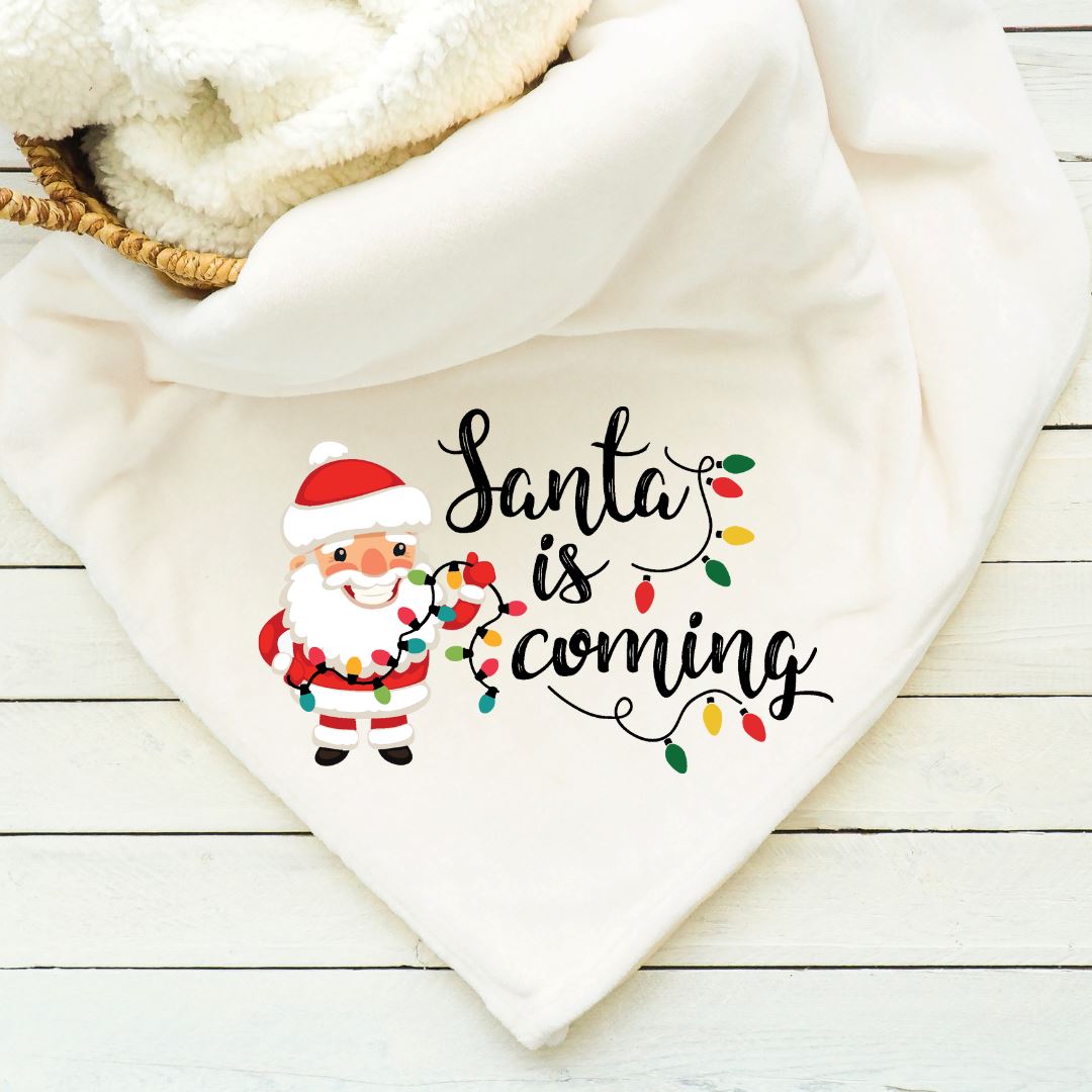 Santa Is Coming Blanket Blankets Harlow Boutique Official Online Store
