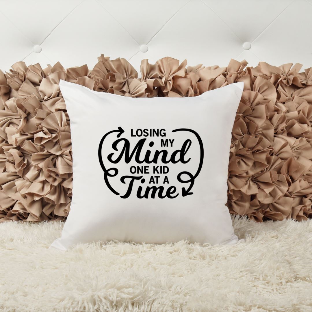 LOSING MY MIND ONE KID AT A TIME PILLOW Harlow Boutique Official Online Store