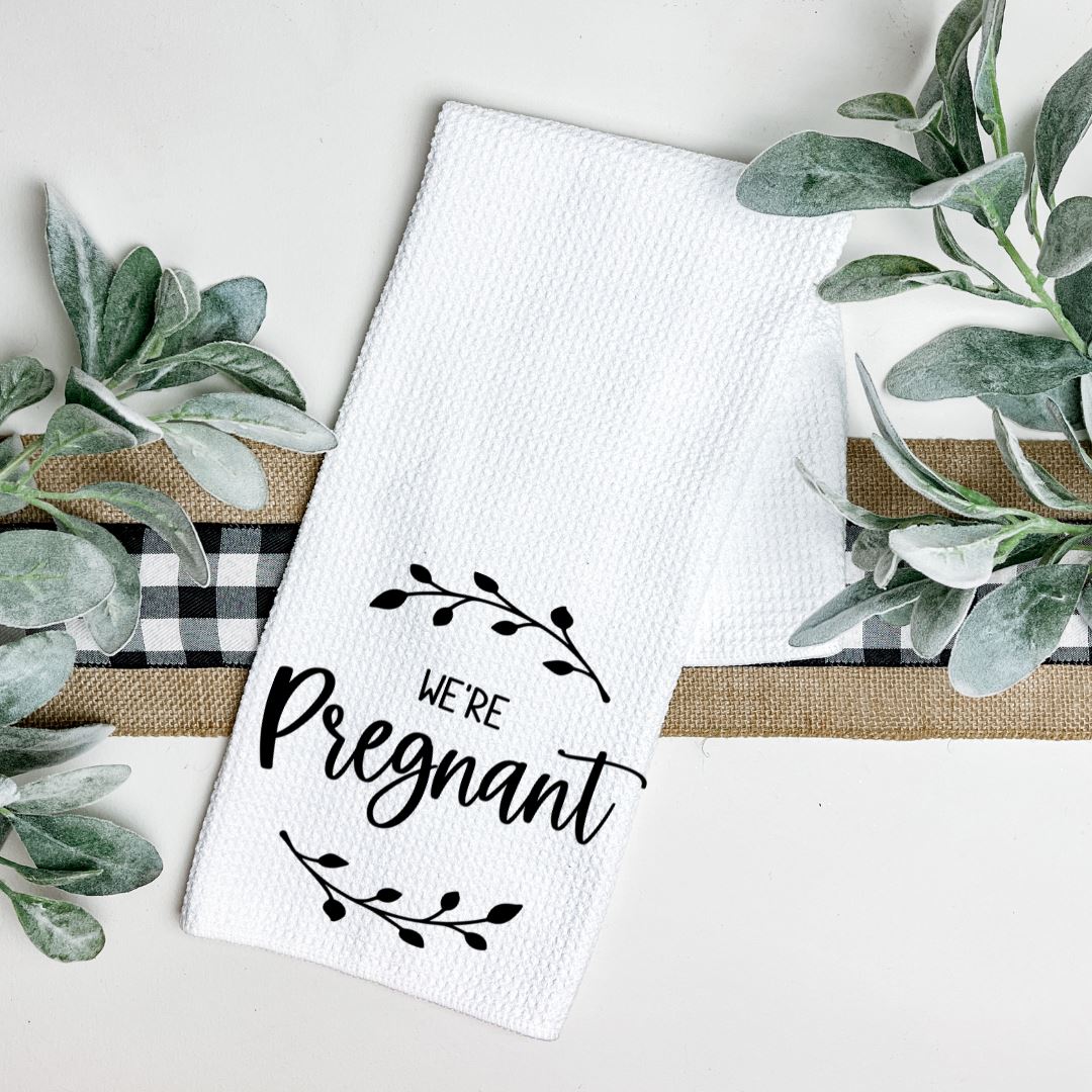 WERE PREGNANT TEA TOWEL Harlow Boutique Official Online Store