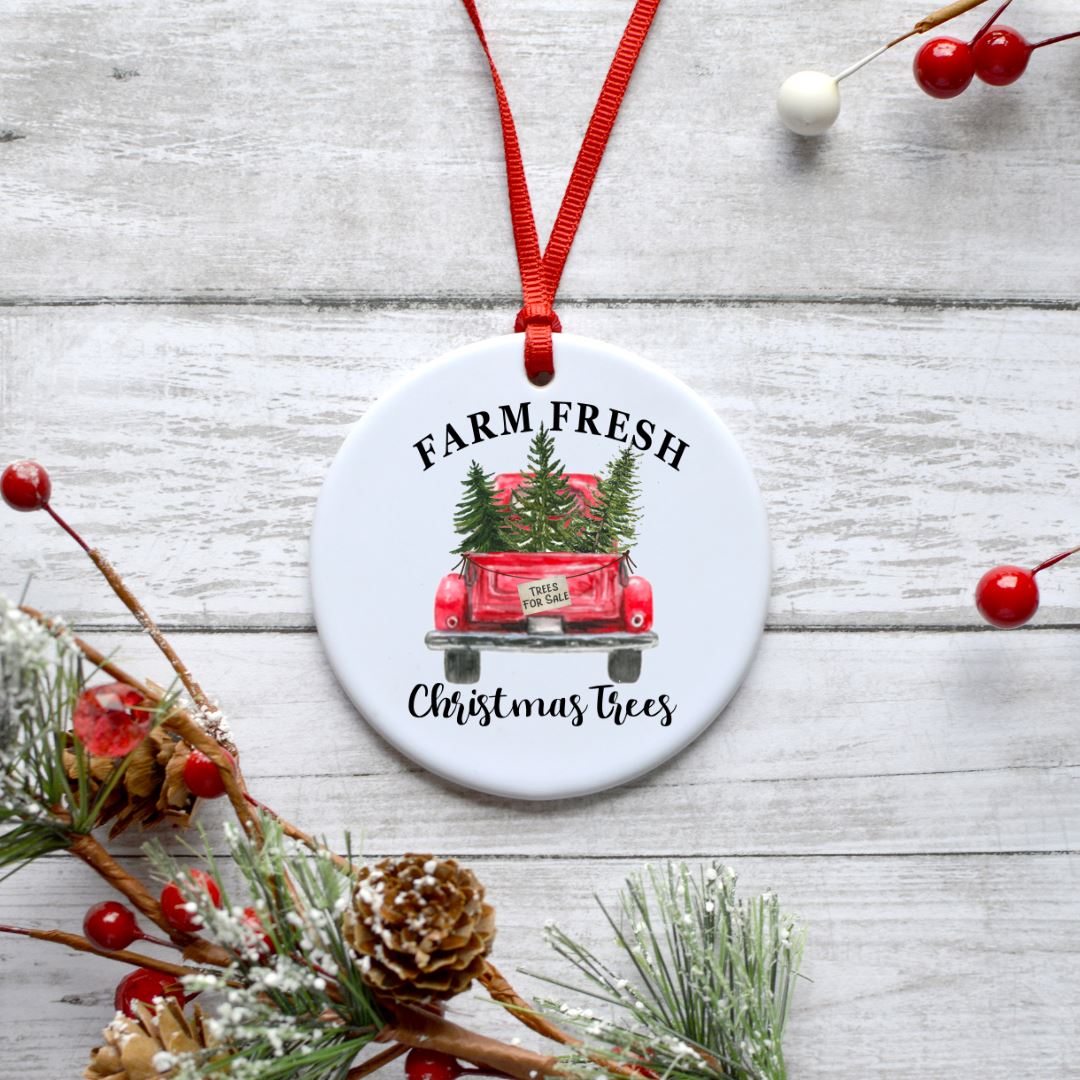 FARM FRESH CHRISTMAS TREES ORNAMENT Harlow Boutique Official Online Store