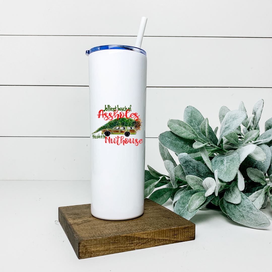 JOLLIEST BUNCH OF ASSHOLES THIS SIDE OF THE NUTHOUSE TALL TUMBLER Tumblers Harlow Boutique Official Online Store