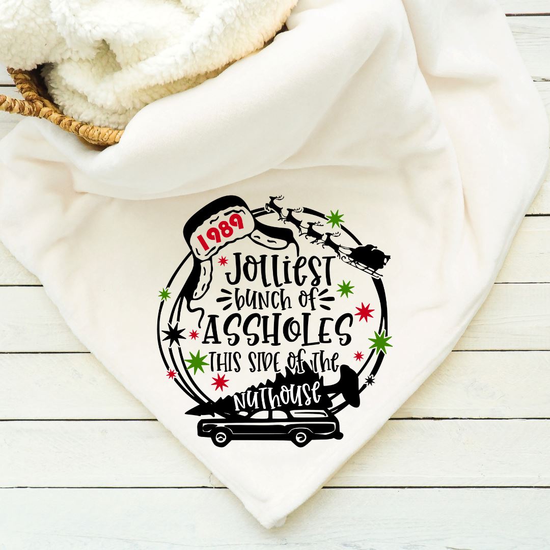 Jolliest Bunch Of Assholes This Side Of The Nuthouse Blanket Blankets Harlow Boutique Official Online Store