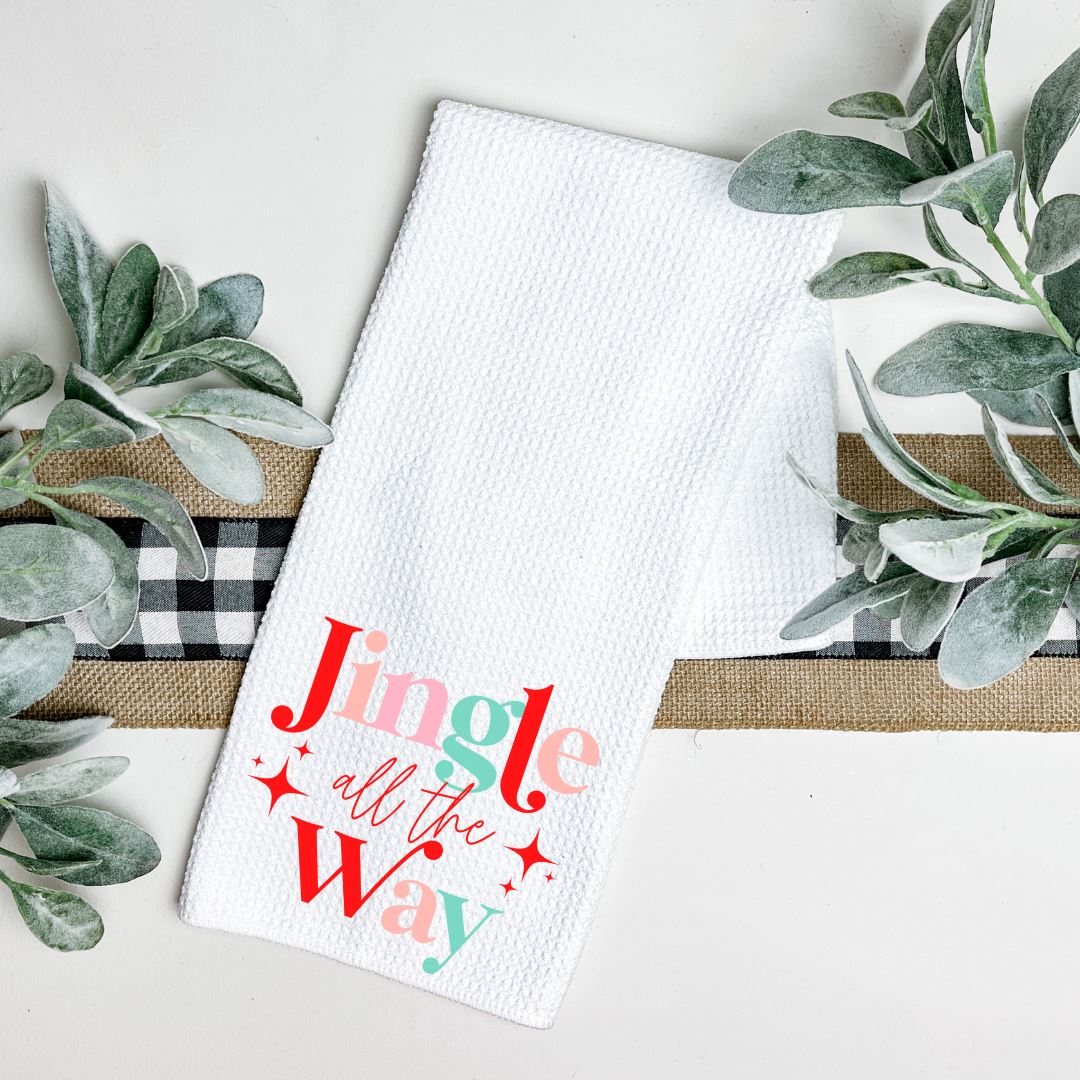 JINGLE ALL THE WAY TEA TOWEL Harlow Boutique Official Online Store
