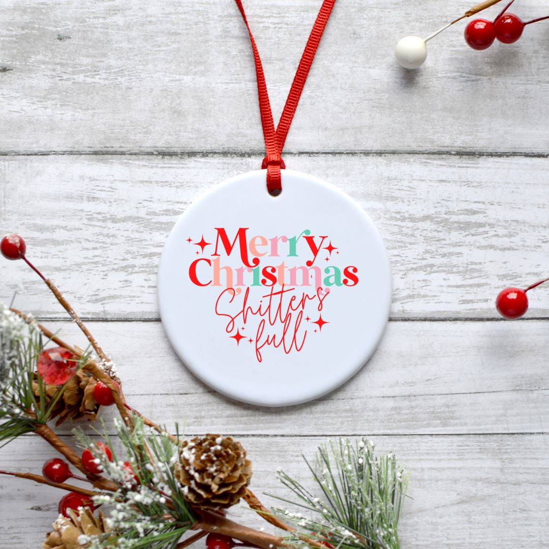MERRY CHRISTMAS SHITTERS FULL ORNAMENT Harlow Boutique Official Online Store
