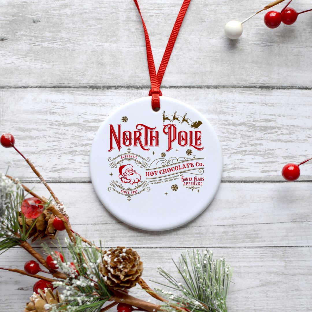 NORTH POLE HOT CHOCOLATE ORNAMENT Harlow Boutique Official Online Store