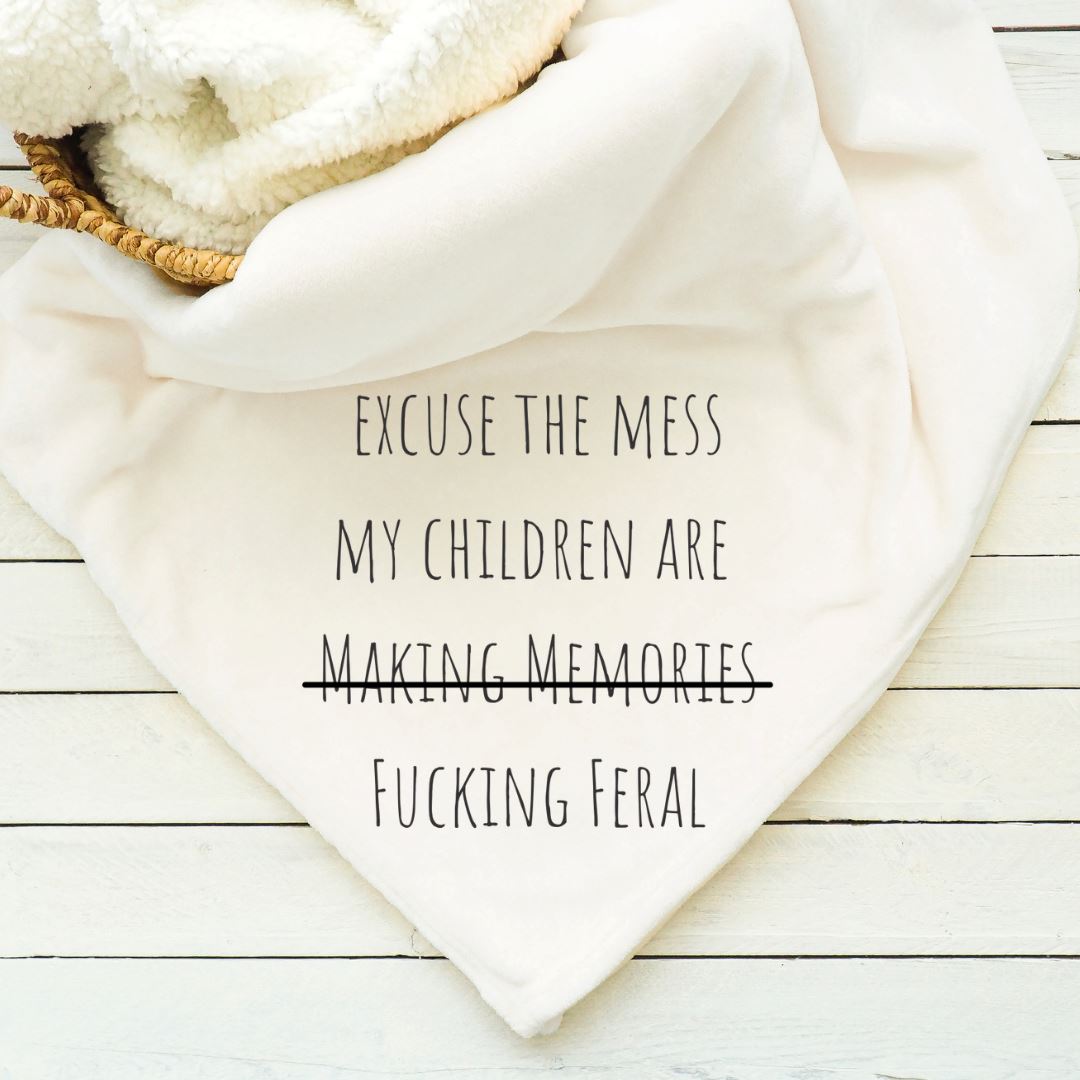 Excuse The Mess Blanket Blankets Harlow Boutique Official Online Store
