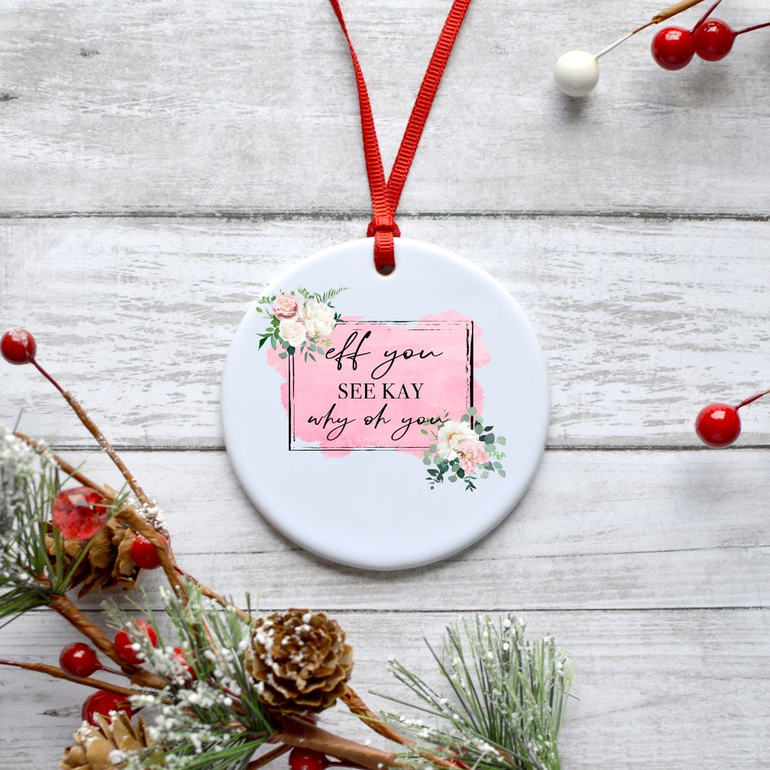 EFF YOU SEE KAY WHY OH YOU ORNAMENT Harlow Boutique Official Online Store