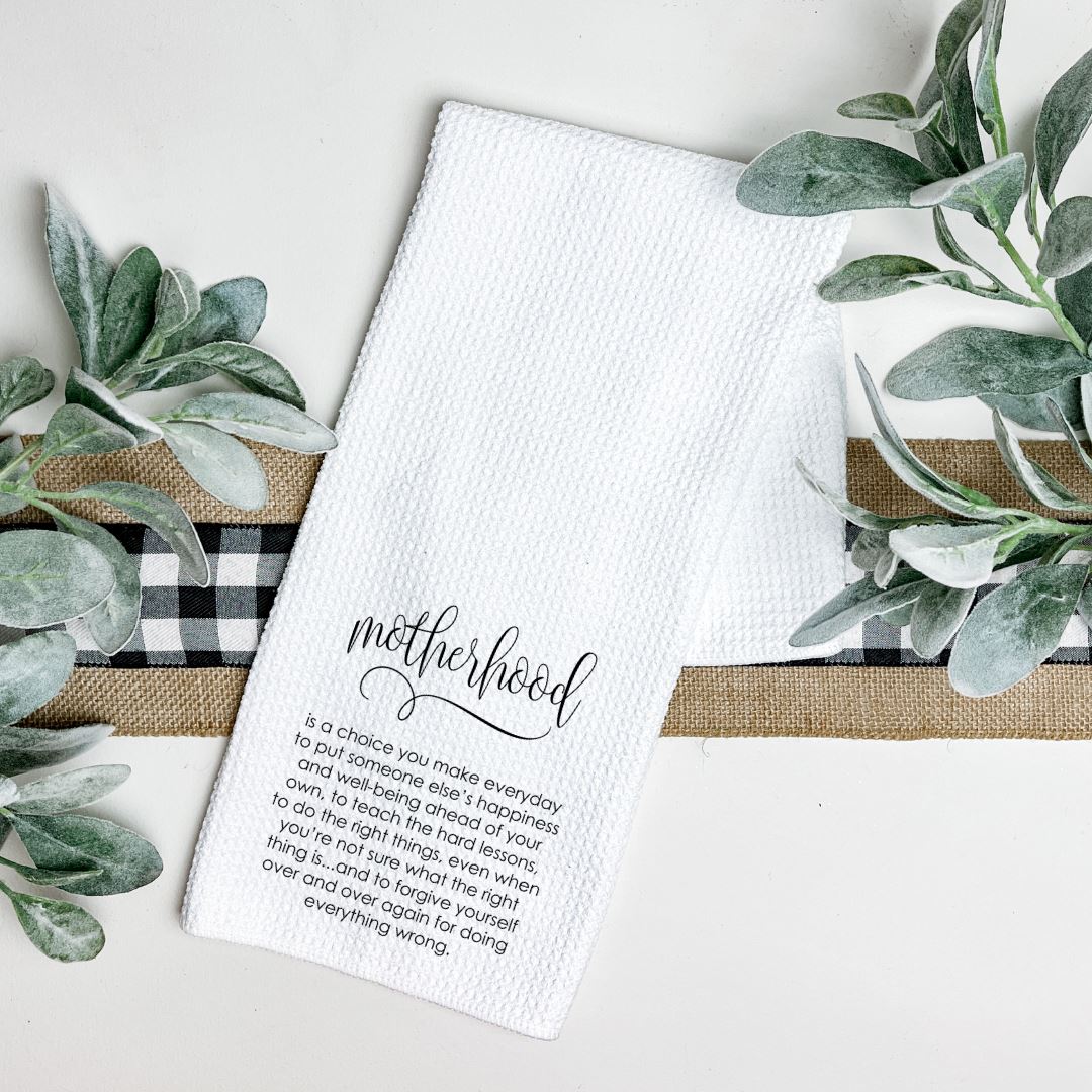 MOTHERHOOD TEA TOWEL Harlow Boutique Official Online Store