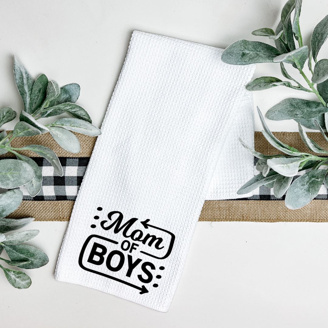 MOM OF BOYS TEA TOWEL Harlow Boutique Official Online Store