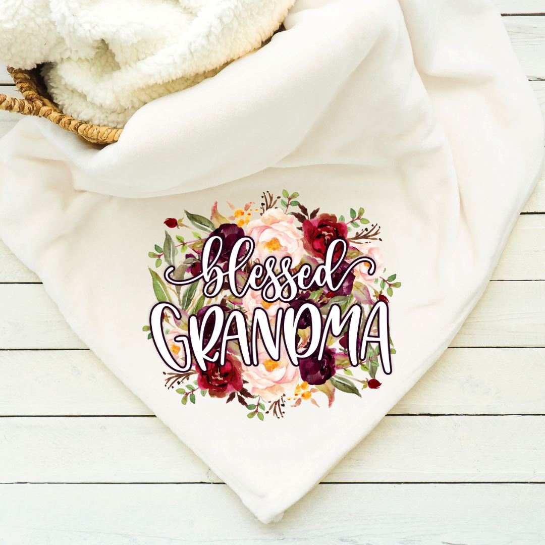 Blessed Grandma Blanket Blankets Harlow Boutique Official Online Store