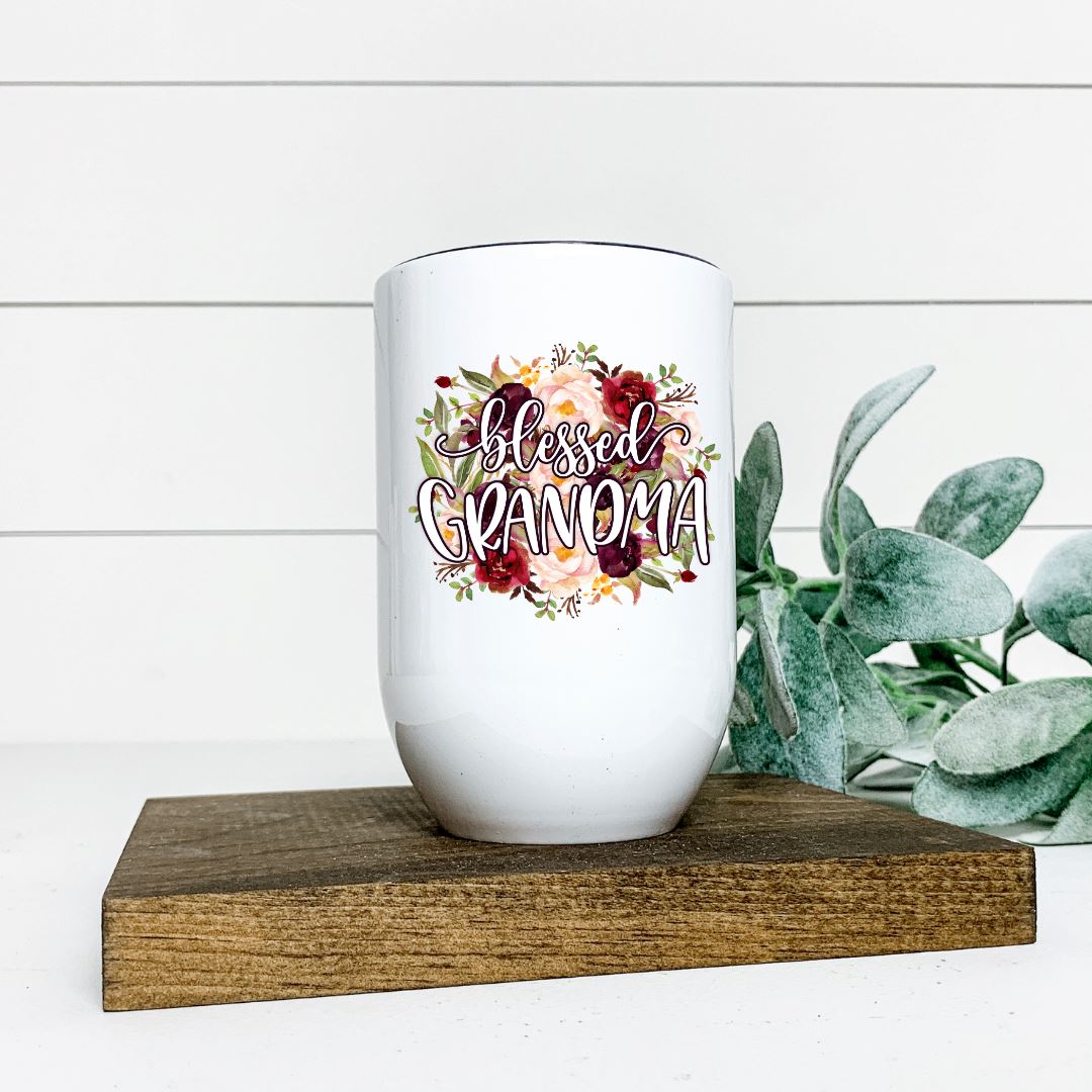 BLESSED GRANDMA WINE TUMBLER Harlow Boutique Official Online Store
